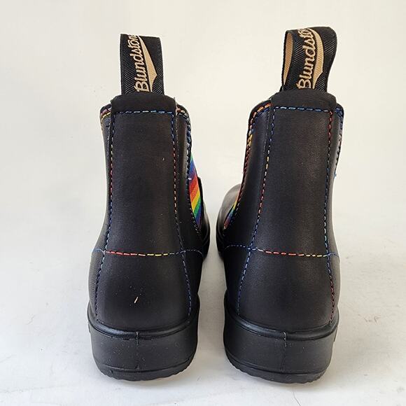 NEW Blundstone 2105 Rainbow Chelsea Boot Women's 6.5 Black Leather - Picture 7 of 8